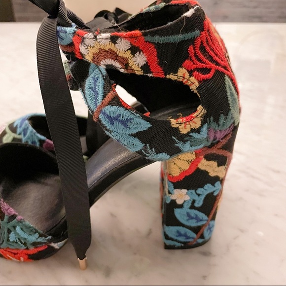 New York & Company Embroidered Platform Sandals - Picture 6 of 9